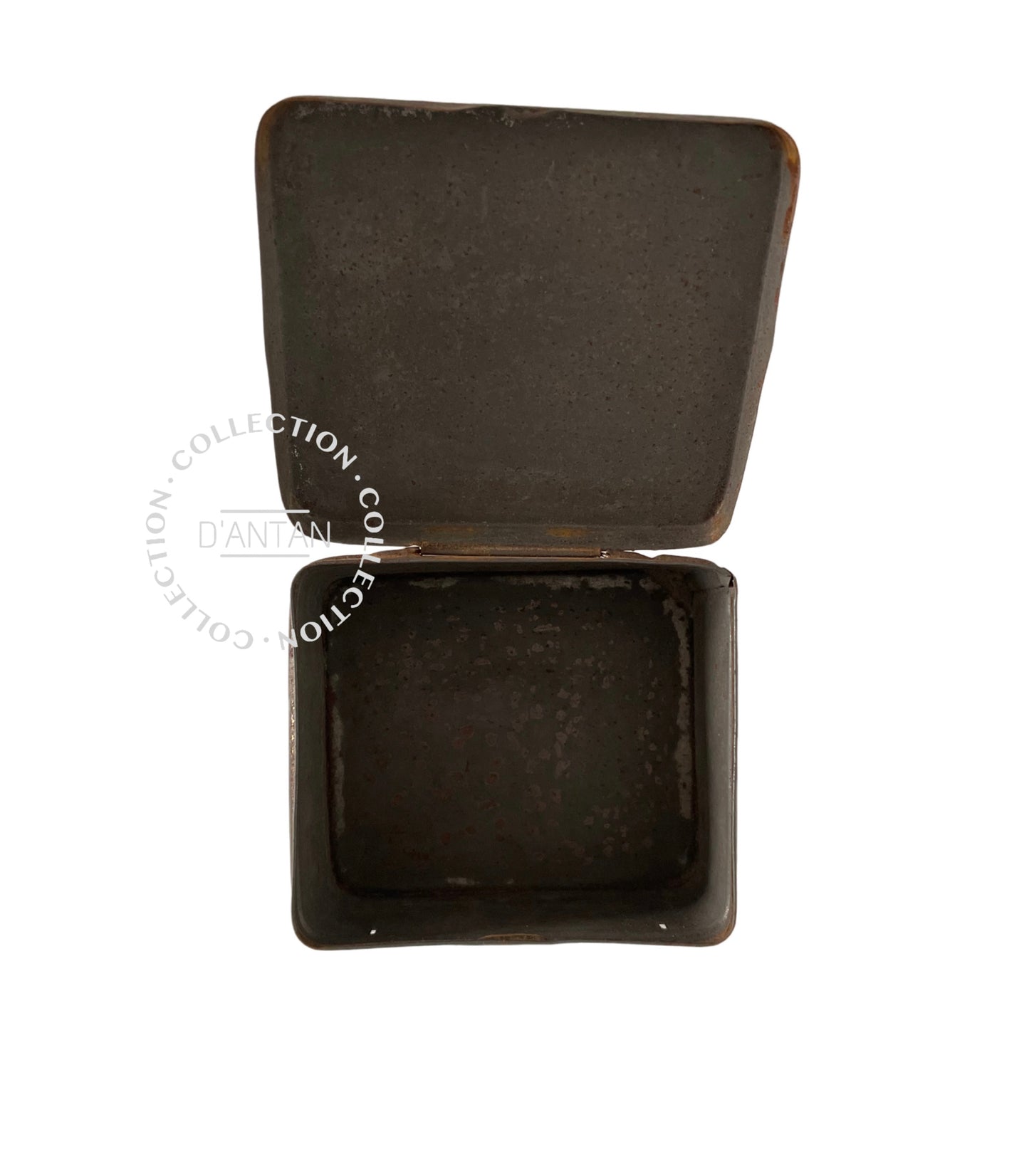 Boîte en Tôle Ancienne Vintage Eadies Improved Ring Travellers