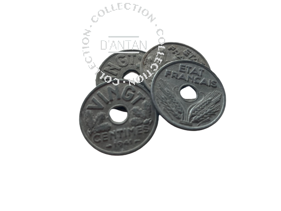 Pièce de Monnaie VINGT Centimes ETAT FRANCAIS 1941