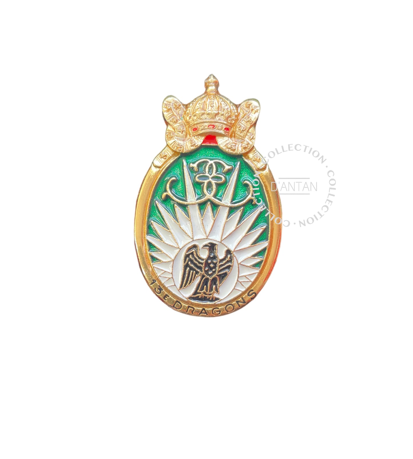 Insigne/Badge/Pucelle Militaire Français 13 ème RDP Régiment de Dragons Parachutistes Arthus Bertrand Édition Atlas.