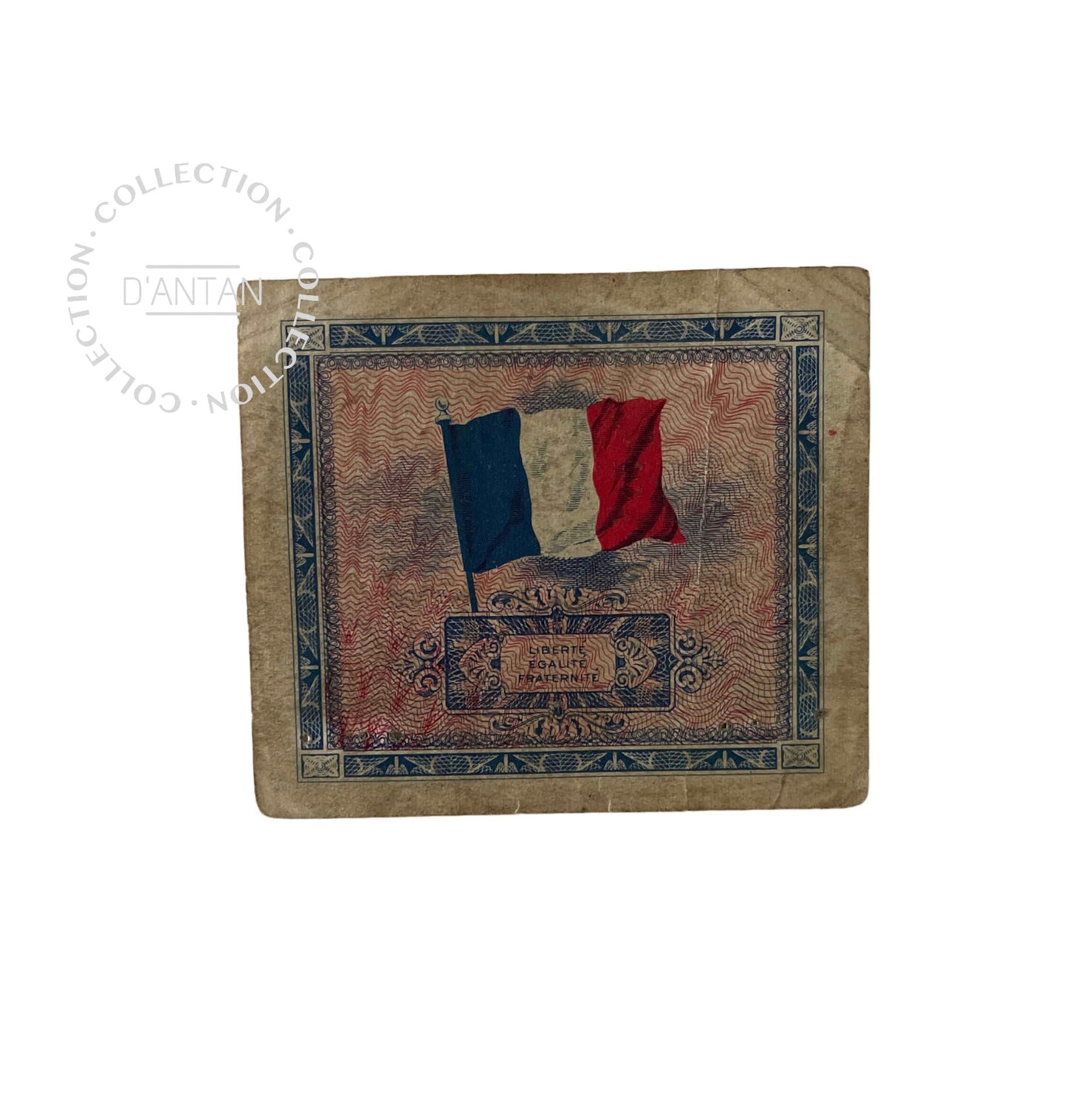 Billet 2 Francs Libération Sans Série, Série de 1944 WW2 Originale