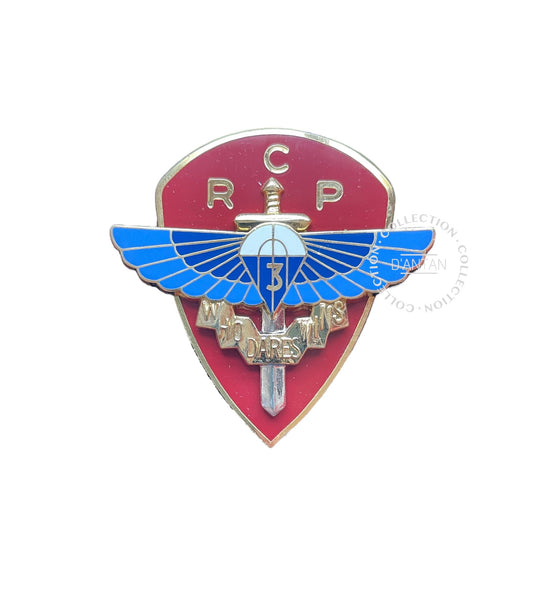 Insigne/Badge/Pucelle Militaire Français 3 ème RCP Régiment de Chasseurs Parachutistes Arthus Bertrand Édition Atlas.