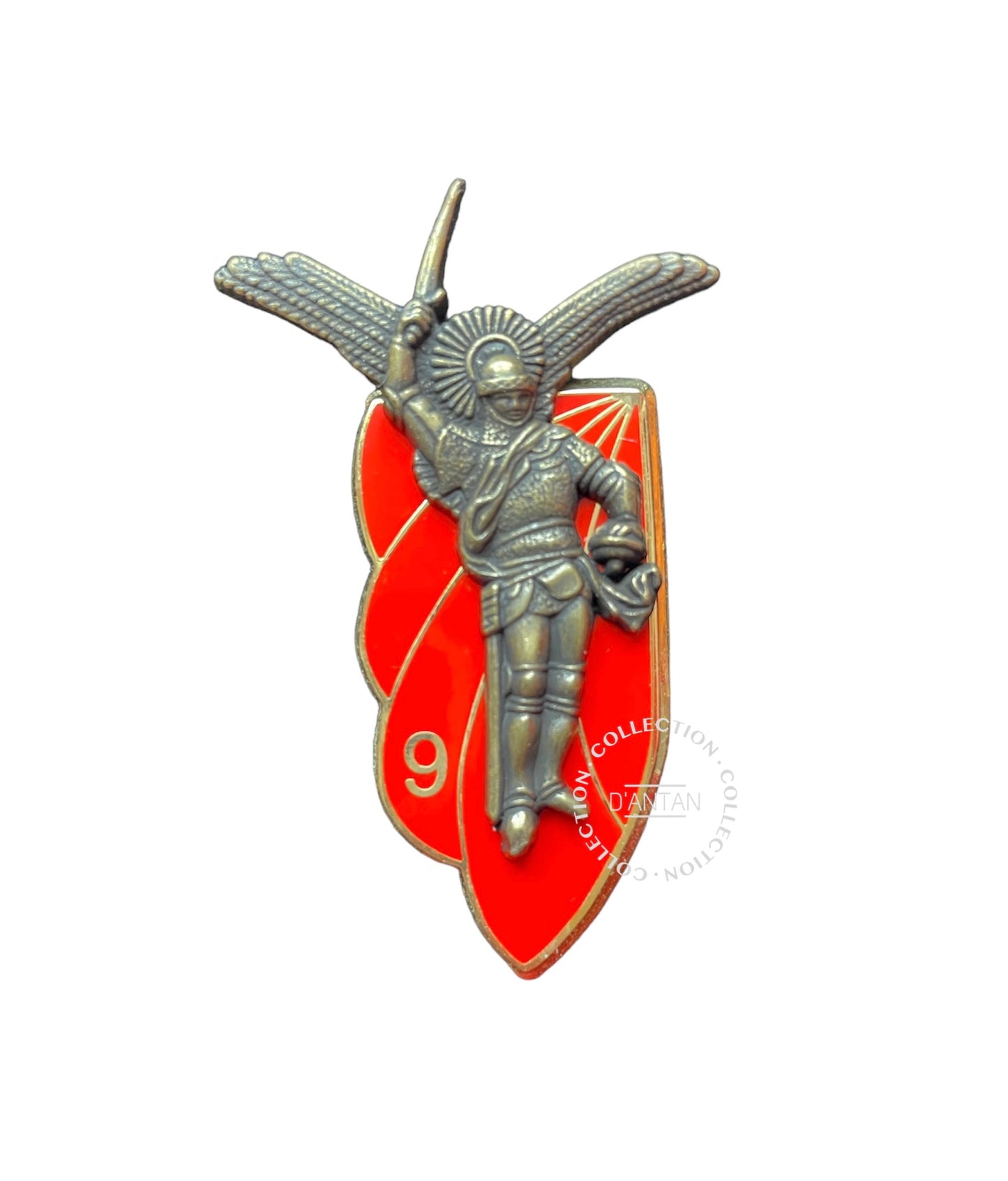 Insigne/Badge/Pucelle Militaire Français 9 ème RCP Régiment de Chasseurs Parachutistes Arthus Bertrand Édition Atlas.