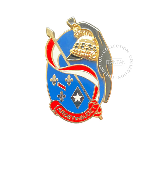 Insigne/Badge/Pucelle Militaire Français 3 ème Régiment de Dragons Ardet et Audet Arthus Bertrand Édition Atlas.