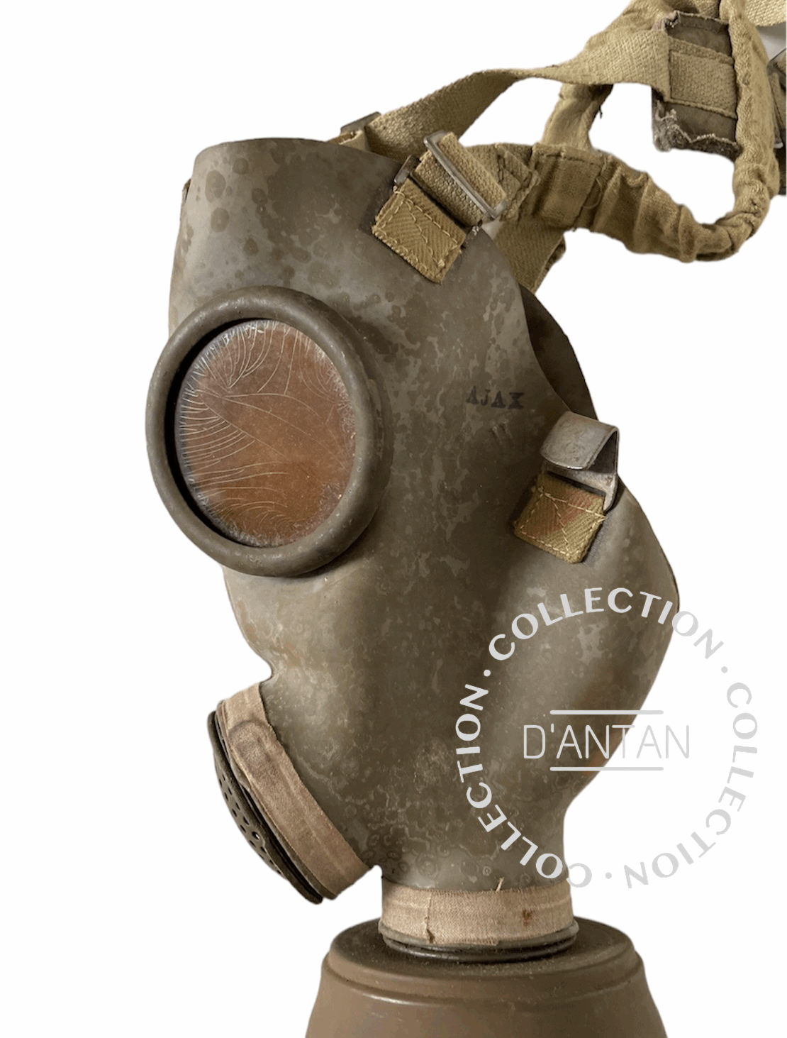 Masque à Gaz de La Défense Passive daté de 1938 1939 WW2