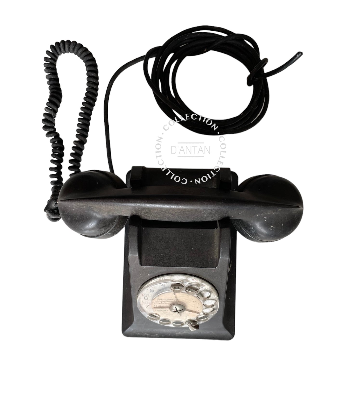 Téléphone Vintage Bakélite Noir Ericsson 4211A Année 50