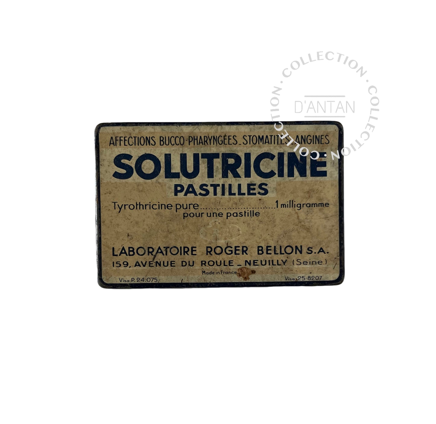 Old Vintage Tin Box Solutricine Lozenges