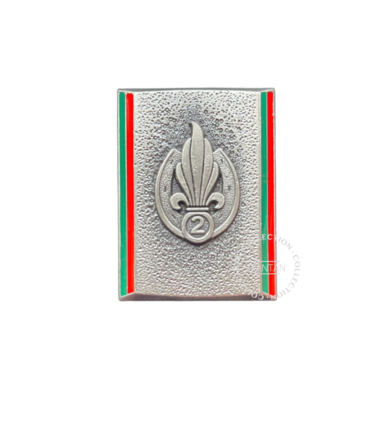 Insigne/Badge/Pucelle Militaire Français 2 ème REI Régiment Étranger d’Infanterie Arthus Bertrand Édition Atlas.