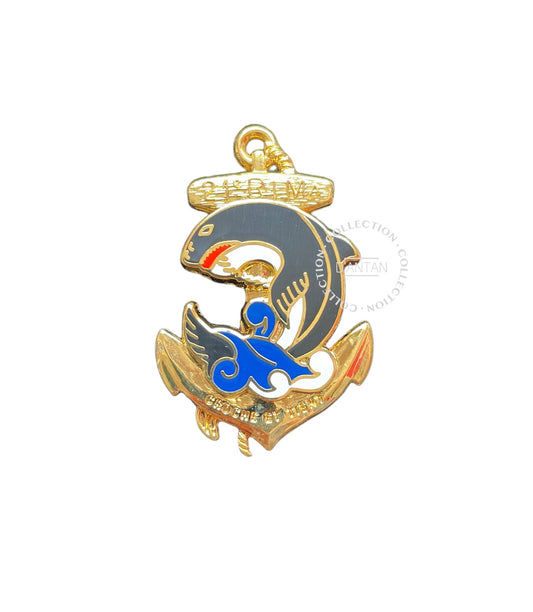 Insigne/Badge/Pucelle Militaire Français 21 ème RIMa Régiment  d’Infanterie de Marine Arthus Bertrand Édition Atlas.