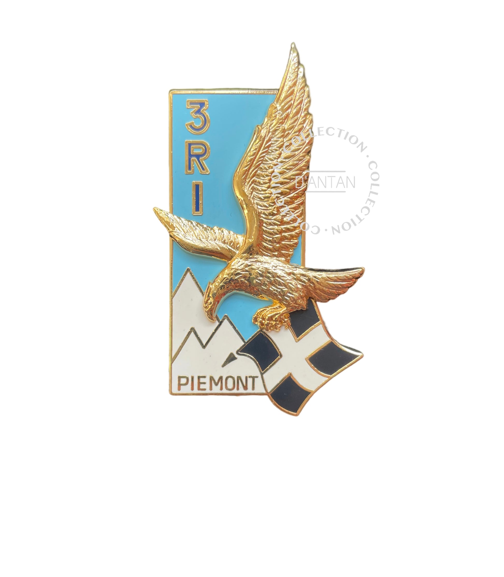 Insigne , 6 Rgt. d'Artillerie Coloniale / AOF. , ( quartier rose Insigne , 6 Rgt. d'Artillerie Coloniale / AOF. , ( quartier rose