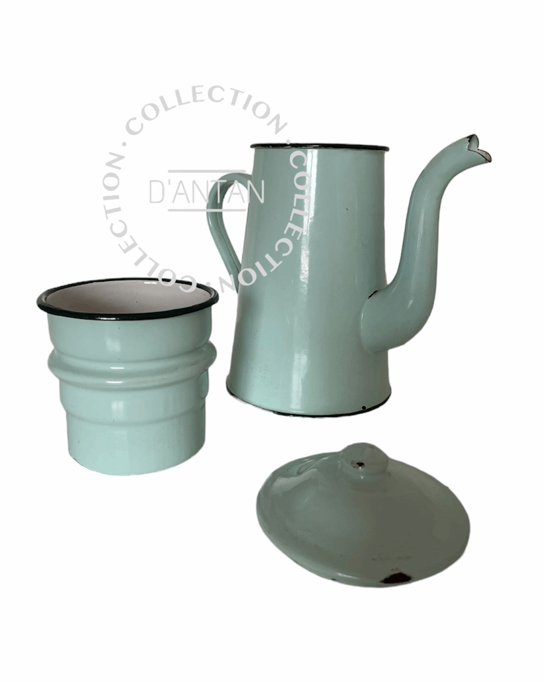 Cafetière Émaillée bleue