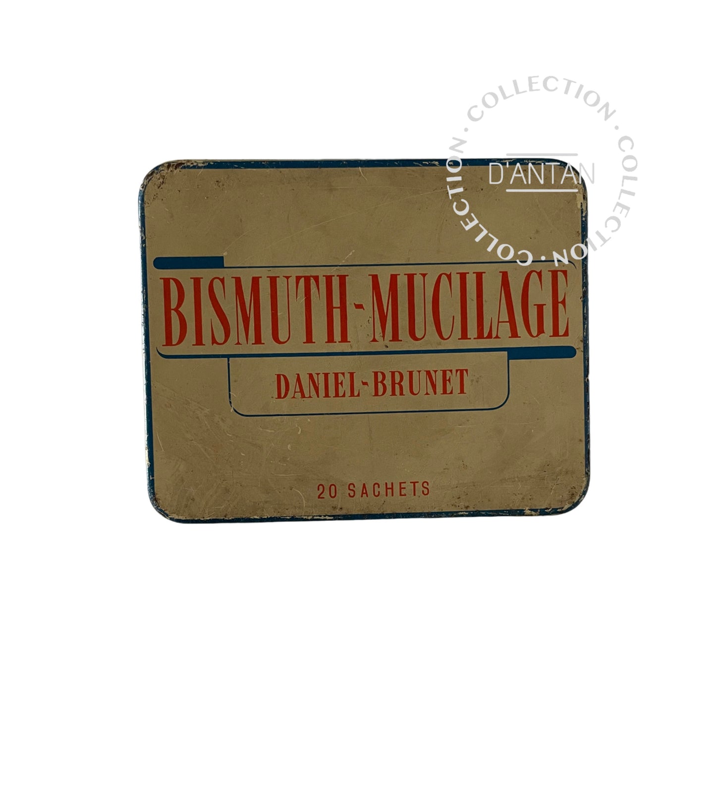 Old Vintage Tin Box Bismuth-Mucilage Daniel Brunet