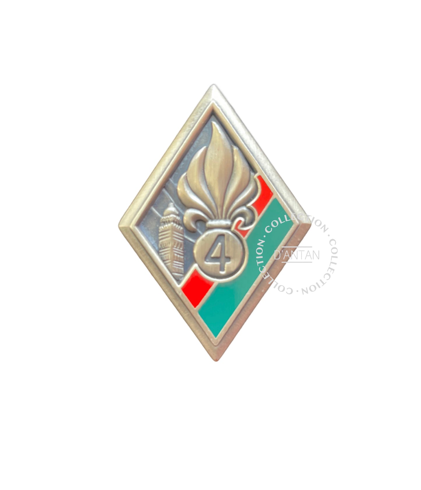 Insigne/Badge/Pucelle Militaire Français 4 ème REI Régiment Étranger d’Infanterie Légion Étrangère Arthus Bertrand Édition Atlas.