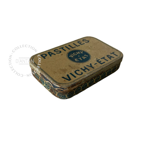 Old Vintage Tin Box Pastilles Vichy-Etat