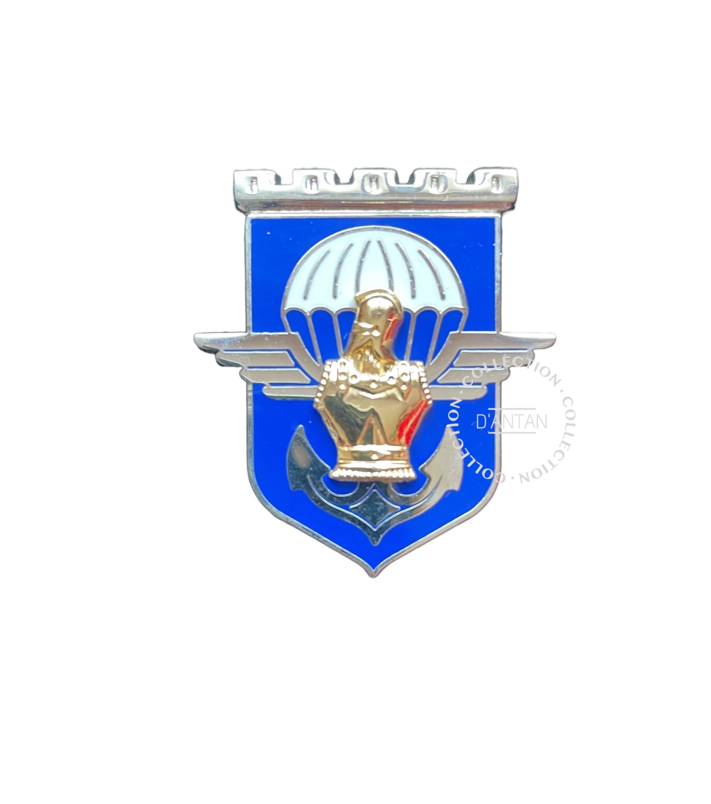 Insigne/Badge/Pucelle Militaire Français 17 ème RGP Régiment du Génie Parachutiste Arthus Bertrand Édition Atlas.