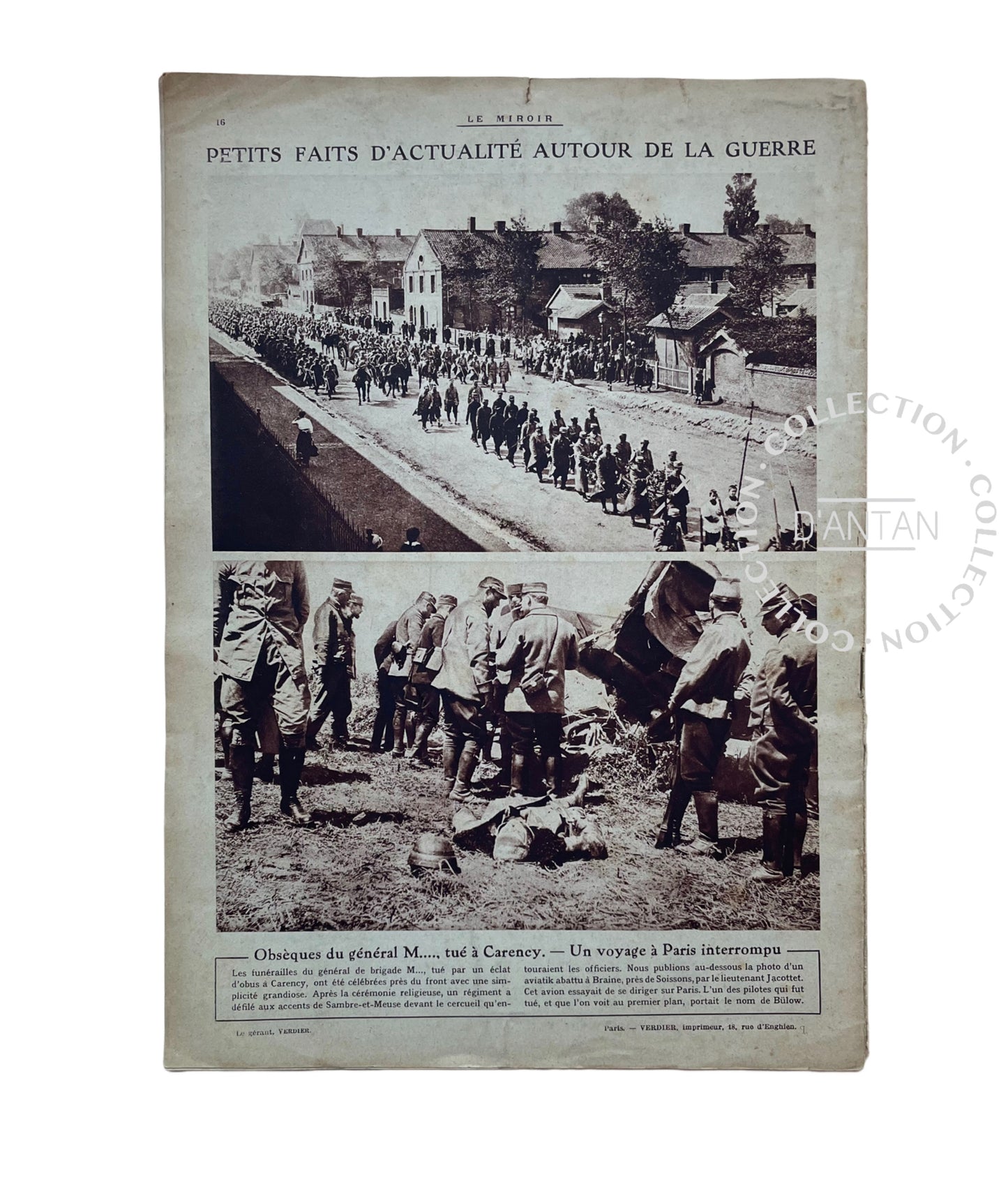 Revue Le Miroir N.81 13 Juin 1915 Originale