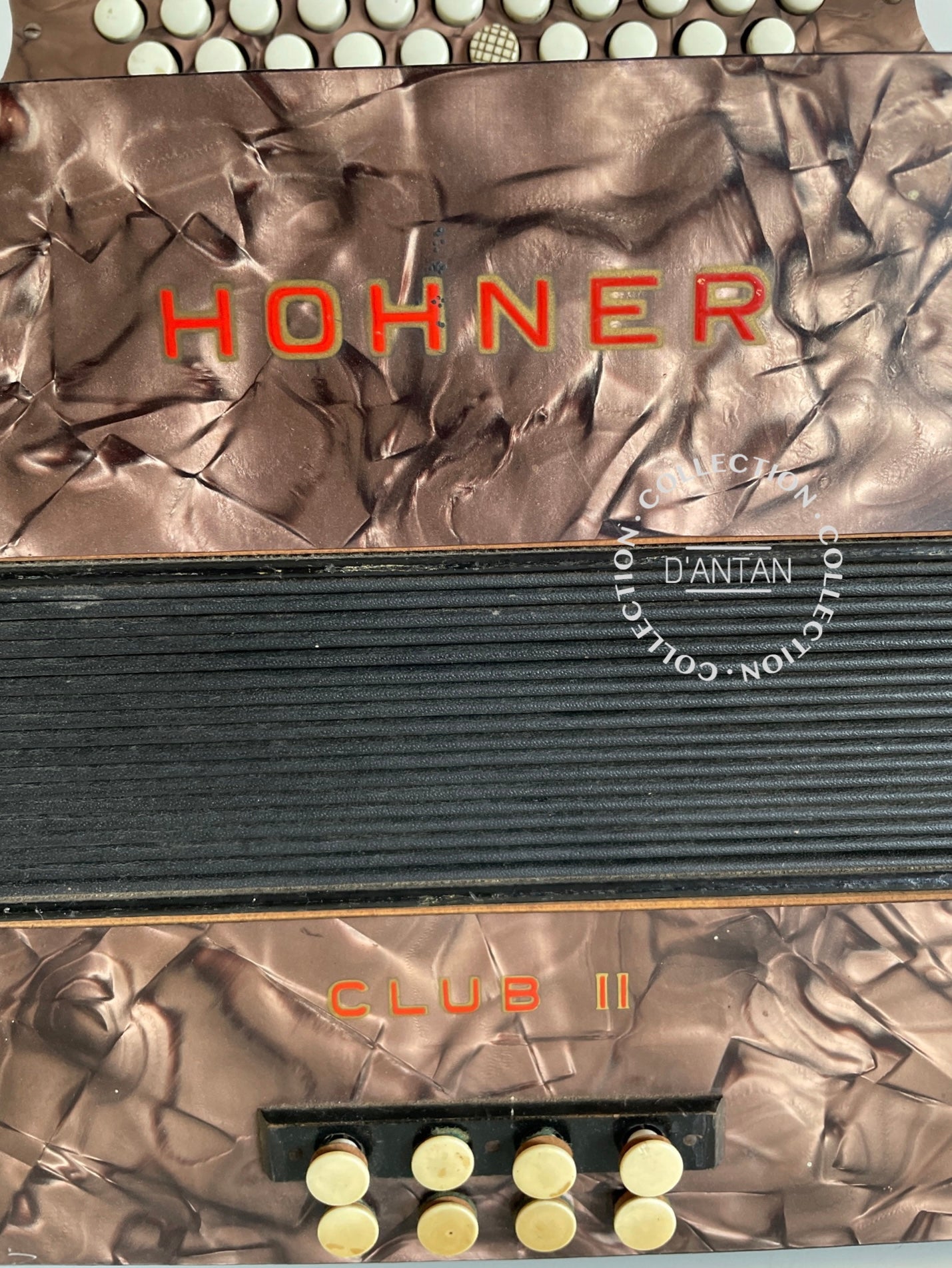 Accordéon Hohner Club II 2, Fonctionnel Et Soufflet Non Percé Modèle Allemand De 1934 Original