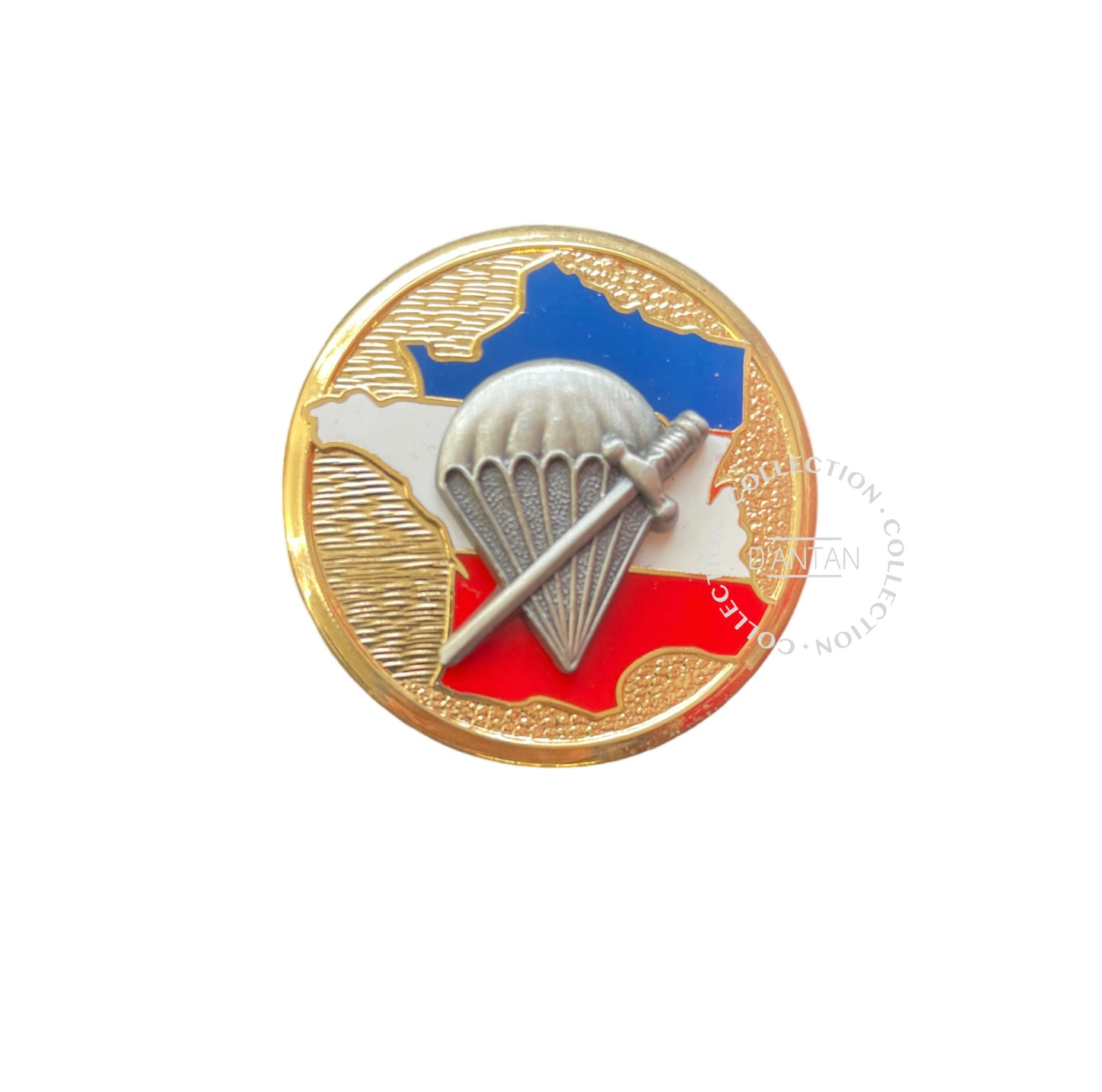 Insigne/Badge/Pucelle Militaire Français 1 er BPC Bataillon Parachutiste de Choc Arthus Bertrand Édition Atlas.