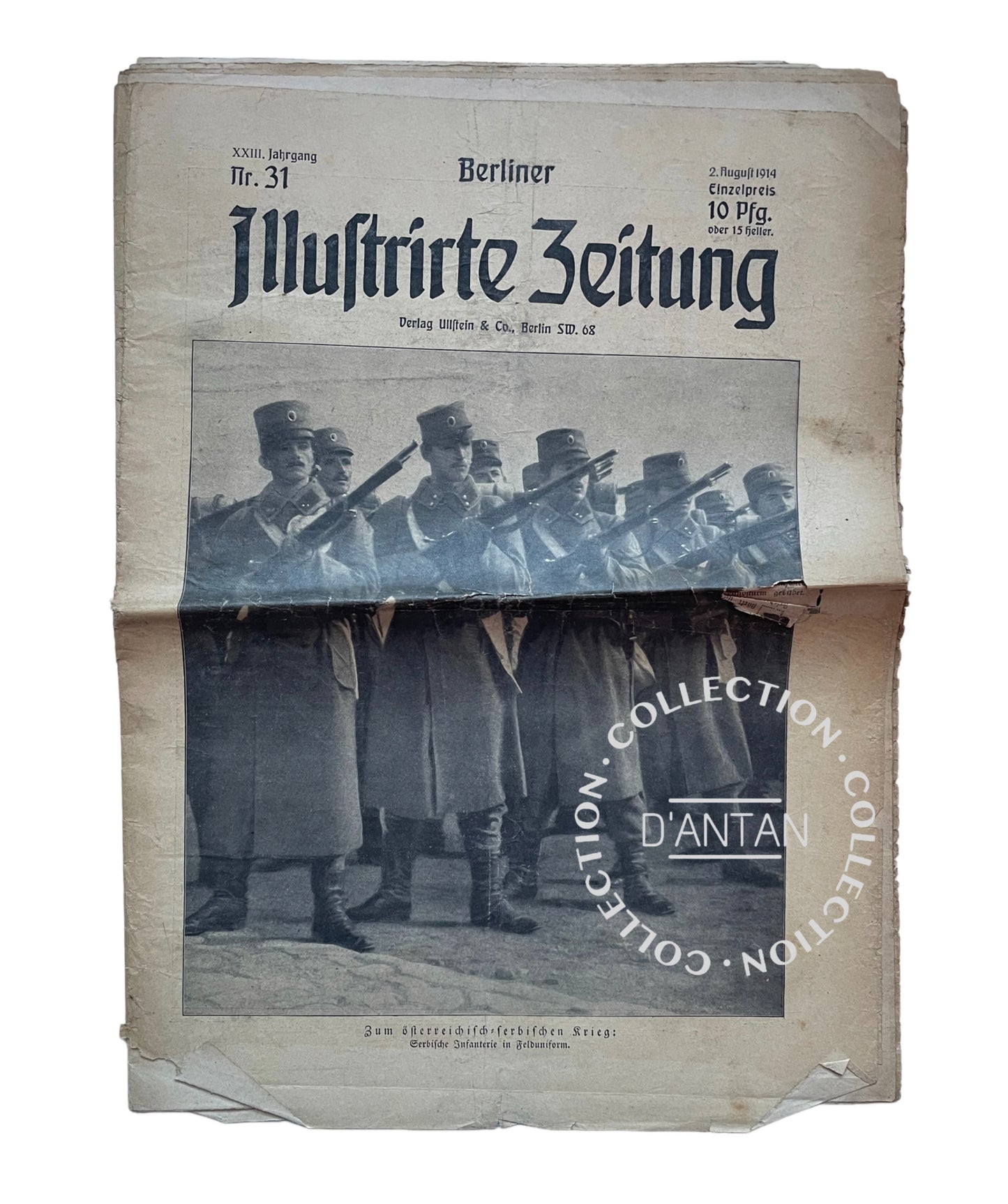 Revue Berliner Illustrierte Zeitung 2 Août 1914 Originale