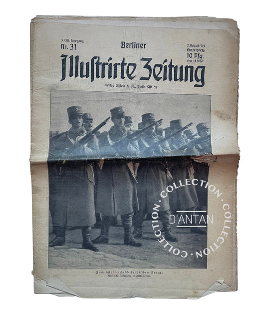 Revue Berliner Illustrierte Zeitung 2 Août 1914 Originale