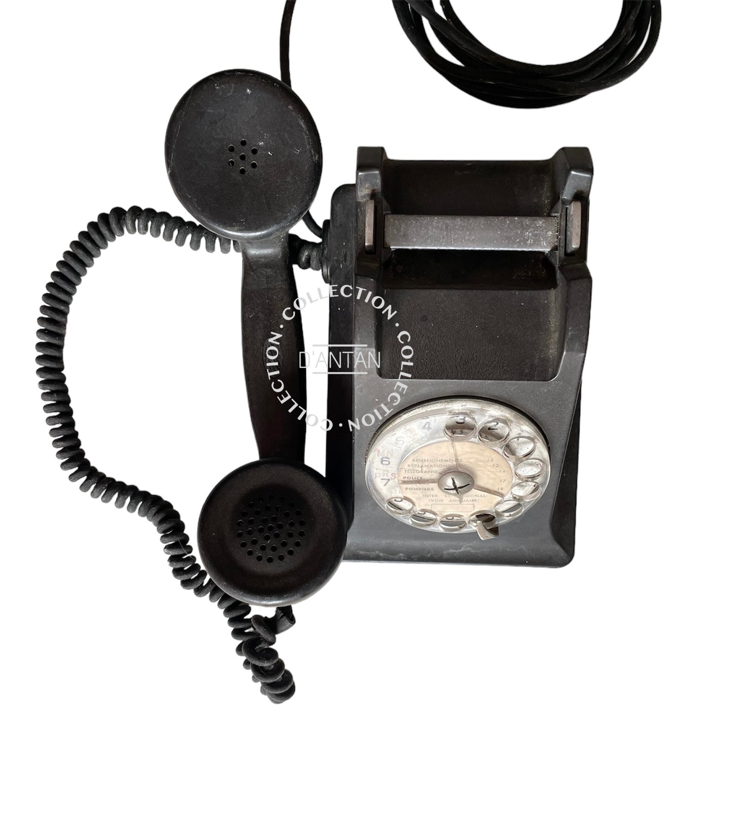 Téléphone Vintage Bakélite Noir Ericsson 4211A Année 50