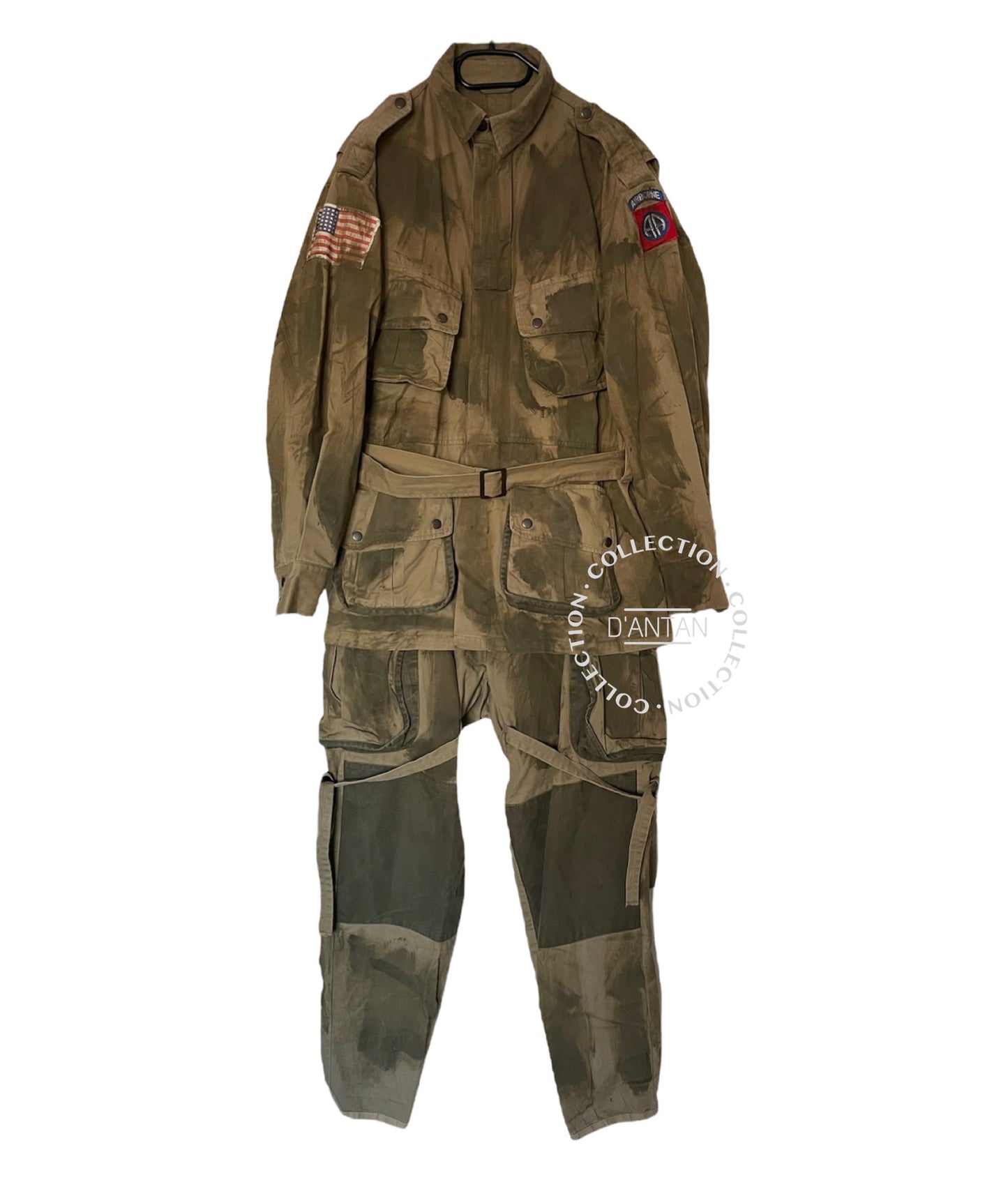 Uniforme M-1942 Renforcée Reproduction Peinte Camouflage Type Pathfinder 82nd Airborne US Army WW2