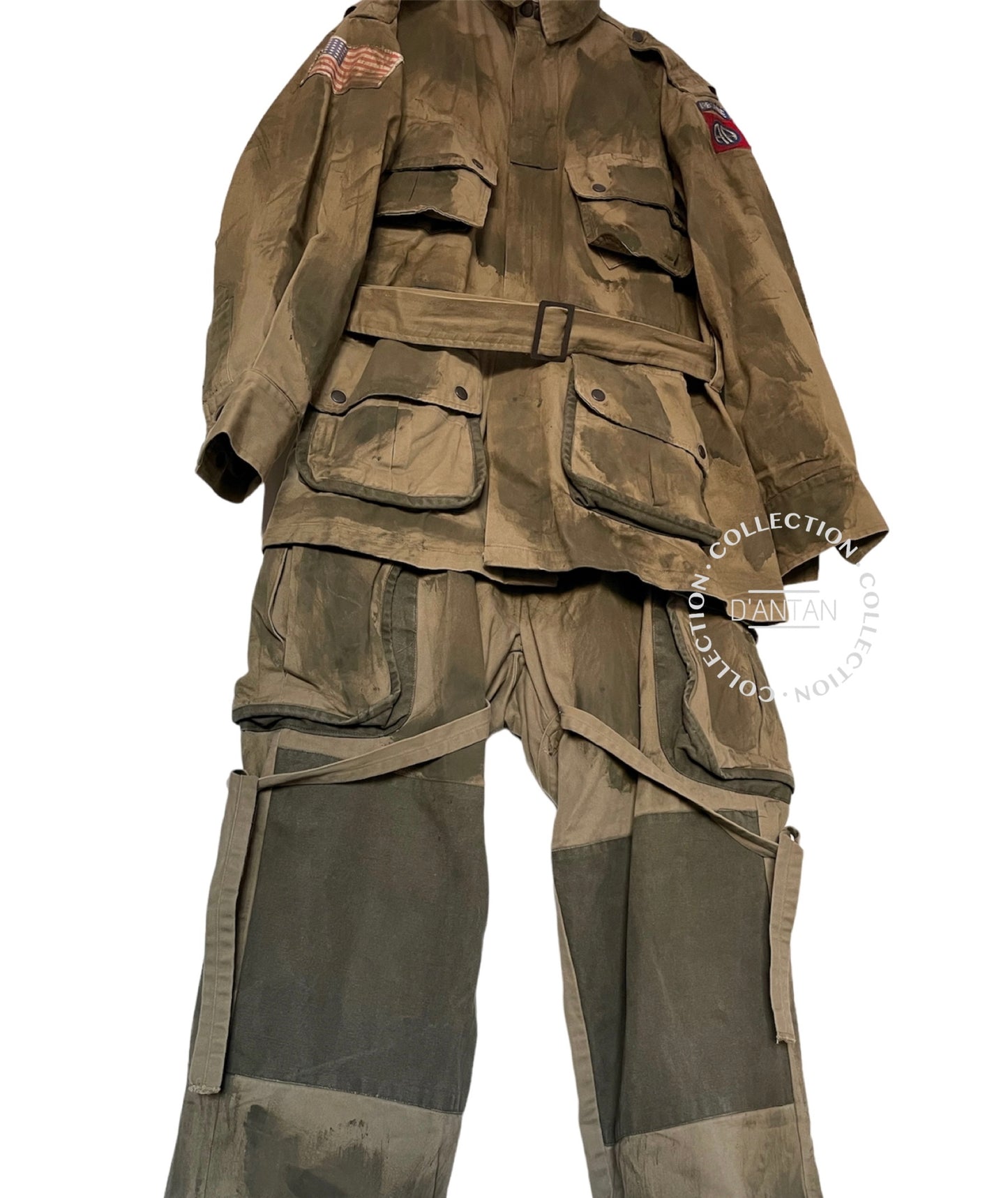 Uniforme M-1942 Renforcée Reproduction Peinte Camouflage Type Pathfinder 82nd Airborne US Army WW2