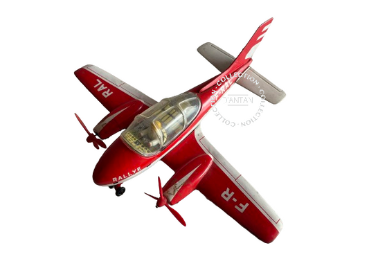 Jouet Ancien Avion en Métal Rallye F-RAL ROUGE Joustra Année 60/70