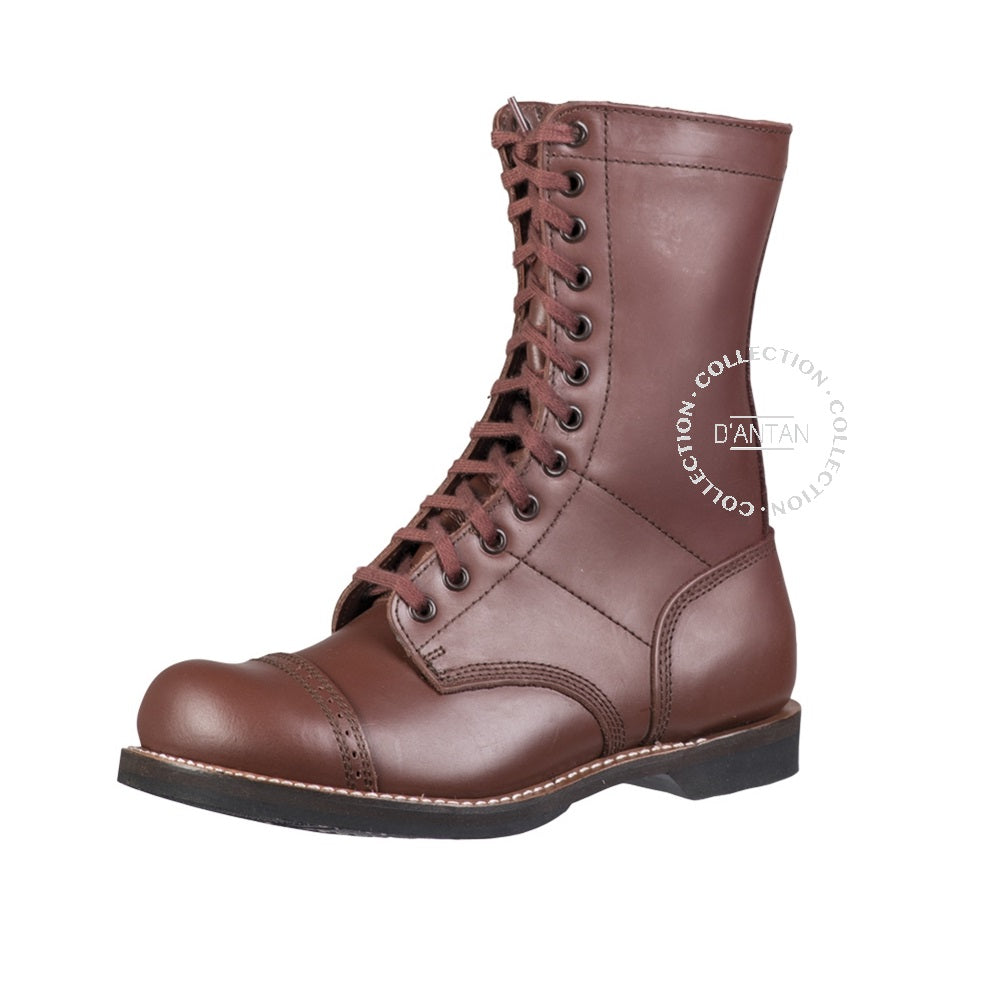 Pair of US Jumping Boots in Smooth Leather Reproduction