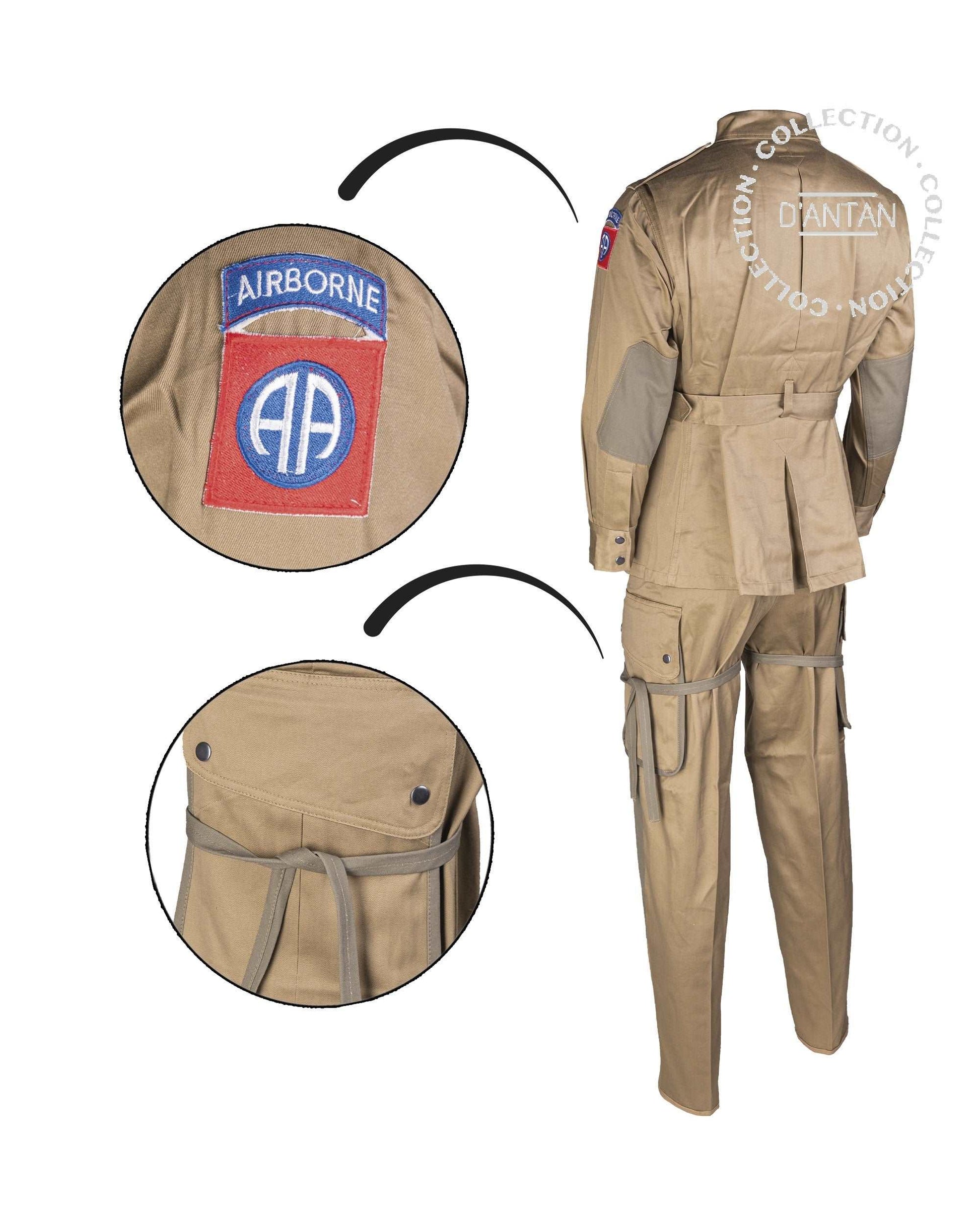 Uniforme M42 Renforcée Parachutiste 82nd Airborne US Army WW2 Reproduction