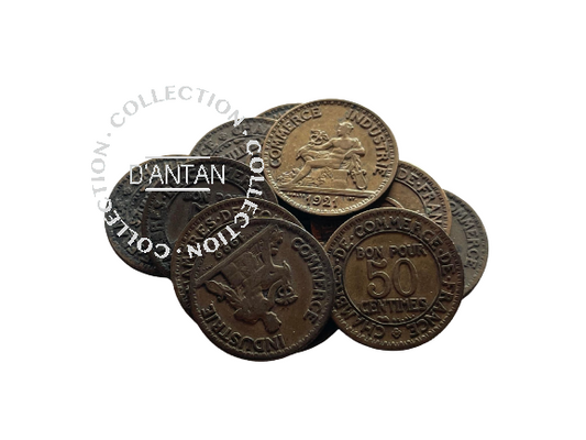 Necessity Coins Good For 50 Centimes 1920-1929